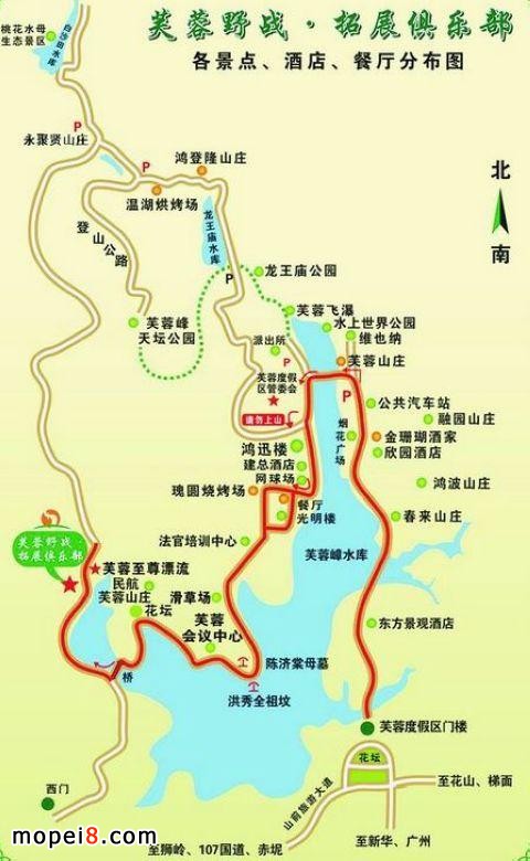 芙蓉帳景區(qū)圖