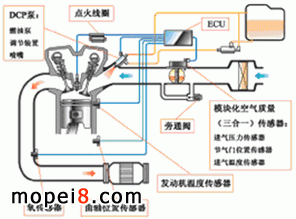 DCP-FI電噴系統(tǒng)的組成圖