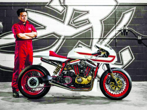 美華裔車(chē)迷手工打造摩托車(chē)獲獎(jiǎng)
