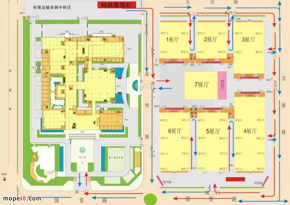 2017春季全國摩配會昆明展位圖